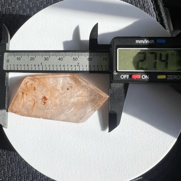 Golden Rutilated Quartz Crystal Freeform - Picture 8 of 16